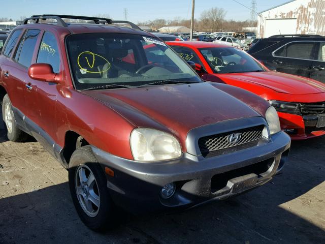 KM8SC73E74U662006 - 2004 HYUNDAI SANTA FE G RED photo 1