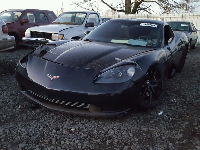 1G1YY26U675126127 - 2007 CHEVROLET CORVETTE BLACK photo 2