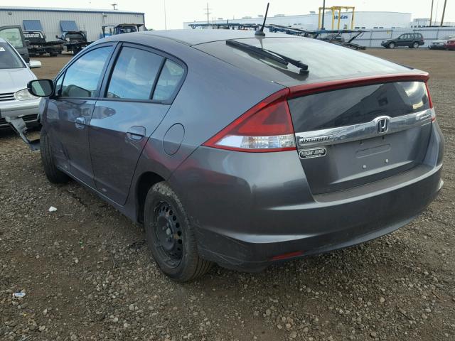 JHMZE2H35CS000280 - 2012 HONDA INSIGHT GRAY photo 3