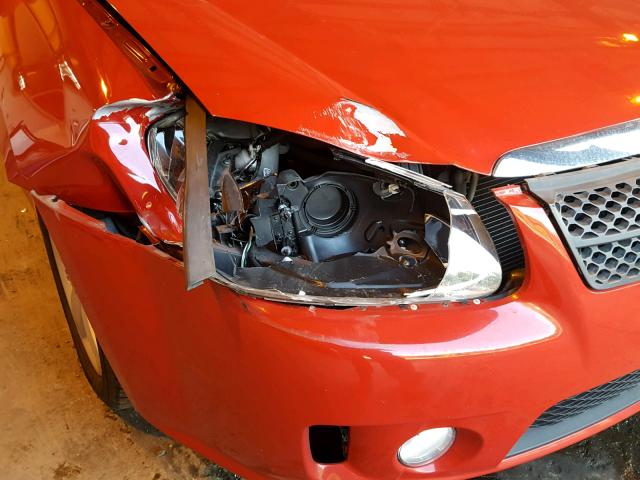 KNAFE161575003410 - 2007 KIA SPECTRA5 S RED photo 9