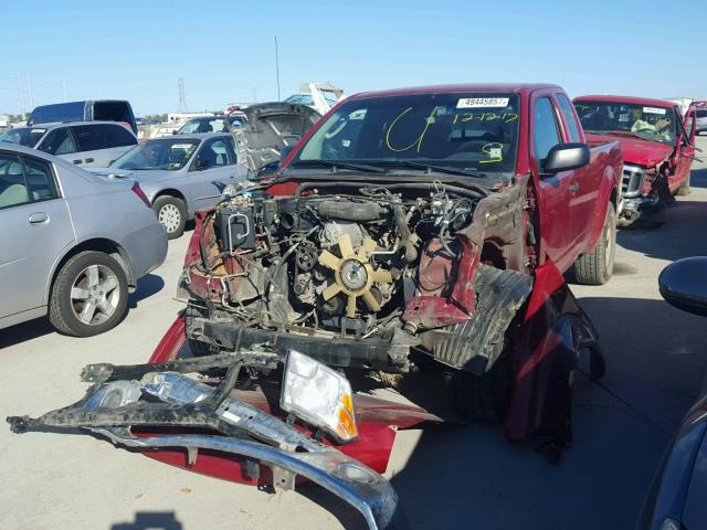 1N6BD0CT7AC433458 - 2010 NISSAN FRONTIER K RED photo 2