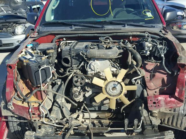 1N6BD0CT7AC433458 - 2010 NISSAN FRONTIER K RED photo 7