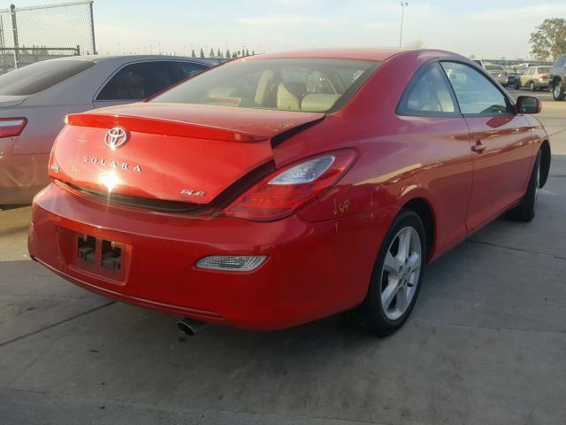 4T1CA30P97U112626 - 2007 TOYOTA CAMRY SOLA RED photo 4