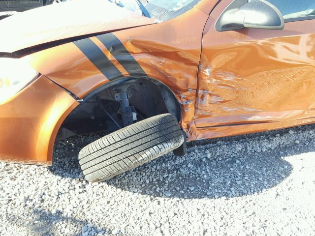 1G1AK15F467868447 - 2006 CHEVROLET COBALT LS ORANGE photo 10