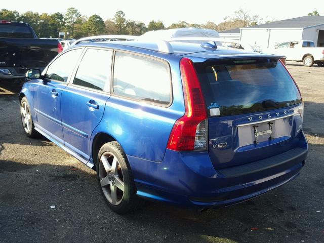 YV1672MJXA2527872 - 2010 VOLVO V50 T5 BLUE photo 3