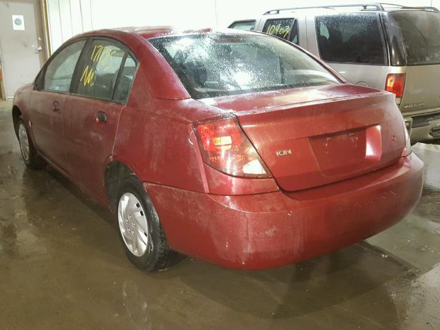 1G8AG52F24Z120103 - 2004 SATURN ION LEVEL MAROON photo 3