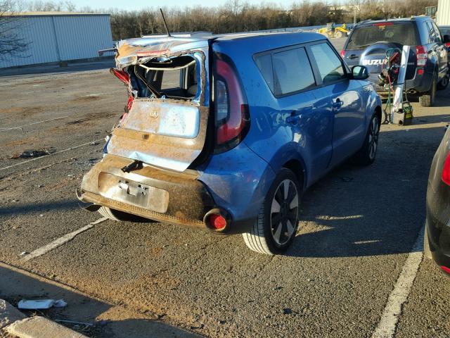 KNDJP3A56G7394343 - 2016 KIA SOUL + BLUE photo 4