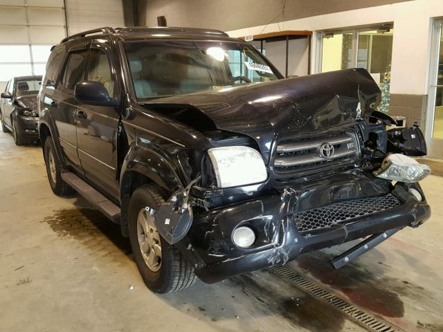 5TDZT38A21S034534 - 2001 TOYOTA SEQUOIA LI BLACK photo 1