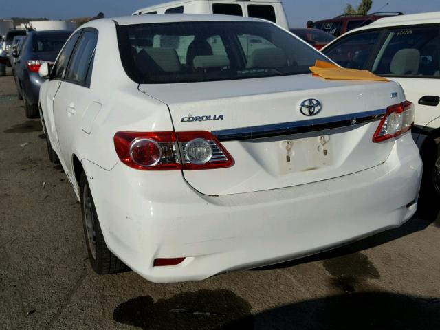 2T1BU4EE6CC769721 - 2012 TOYOTA COROLLA BA WHITE photo 3