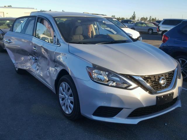 3N1AB7AP8HY384908 - 2017 NISSAN SENTRA S SILVER photo 1