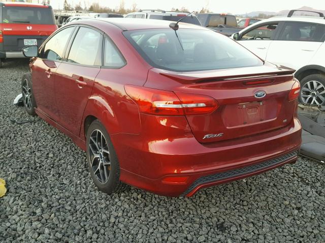 1FADP3F25FL358618 - 2015 FORD FOCUS SE RED photo 3