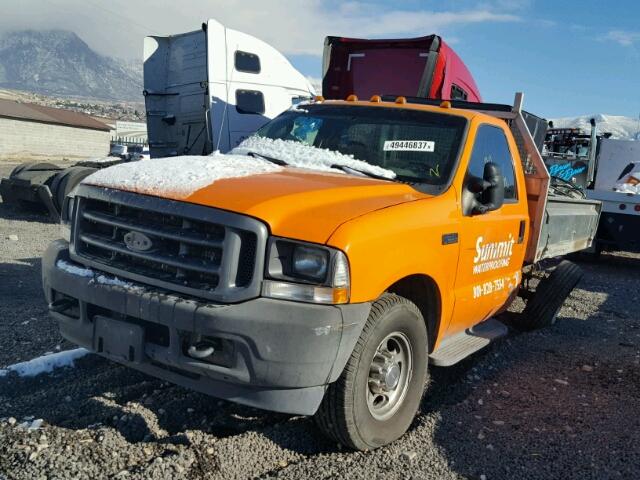 1FDSF34L94ED01402 - 2004 FORD F350 SRW S ORANGE photo 2