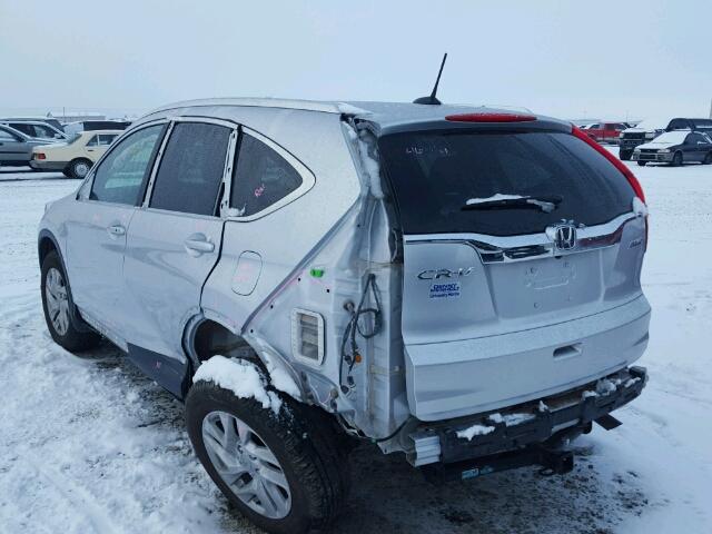 2HKRM4H71FH616516 - 2015 HONDA CR-V EXL SILVER photo 3