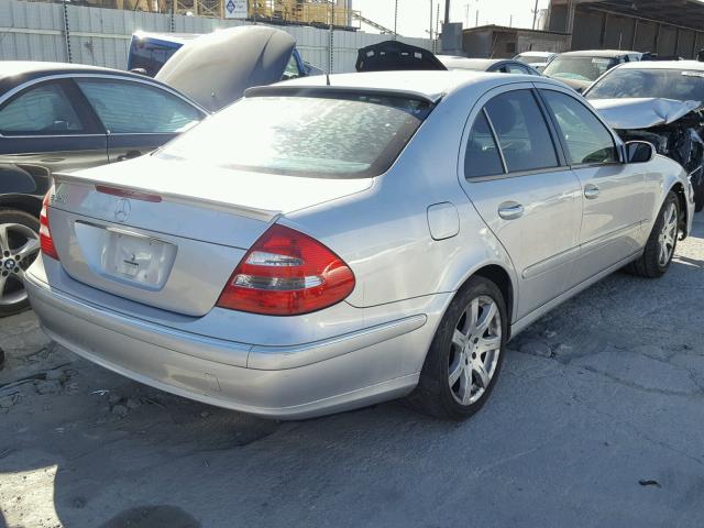 WDBUF65J55A654691 - 2005 MERCEDES-BENZ E 320 SILVER photo 4