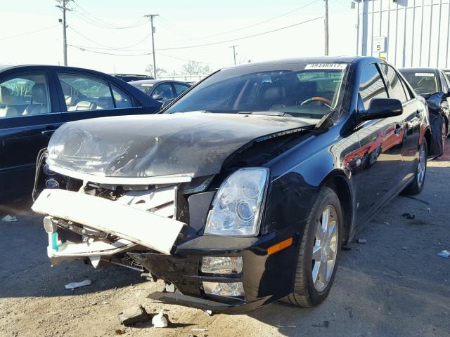 1G6DW677760194155 - 2006 CADILLAC STS BLACK photo 2