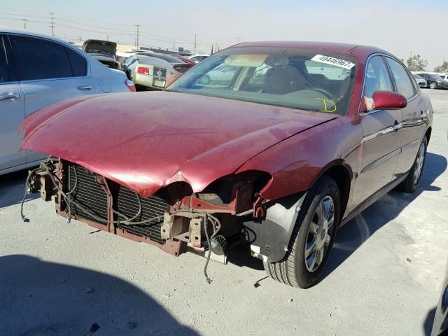 2G4WC582X61220792 - 2006 BUICK LACROSSE C RED photo 2