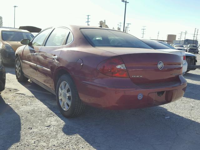 2G4WC582X61220792 - 2006 BUICK LACROSSE C RED photo 3