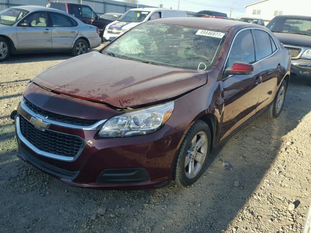 1G11C5SL4FF172501 - 2015 CHEVROLET MALIBU 1LT BURGUNDY photo 2