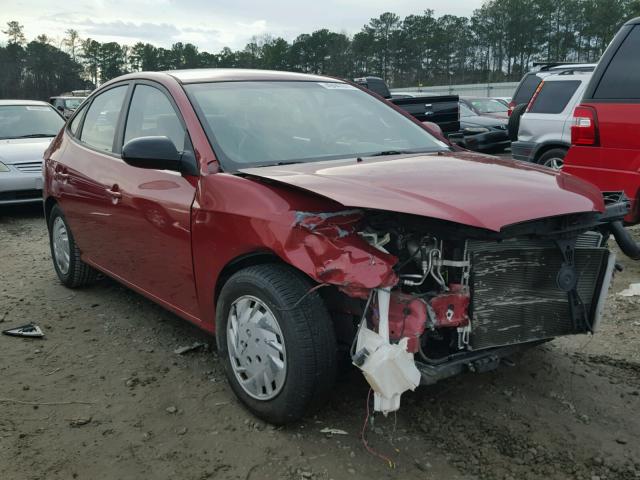 KMHDU46D38U344638 - 2008 HYUNDAI ELANTRA GL RED photo 1