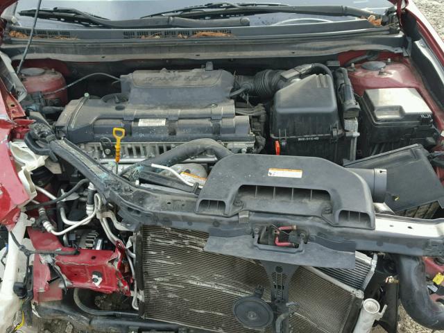 KMHDU46D38U344638 - 2008 HYUNDAI ELANTRA GL RED photo 7