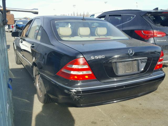 WDBNG75J1YA068906 - 2000 MERCEDES-BENZ S 500 BLACK photo 3