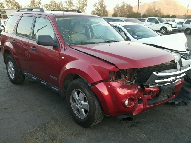 1FMCU03188KD74485 - 2008 FORD ESCAPE XLT RED photo 1