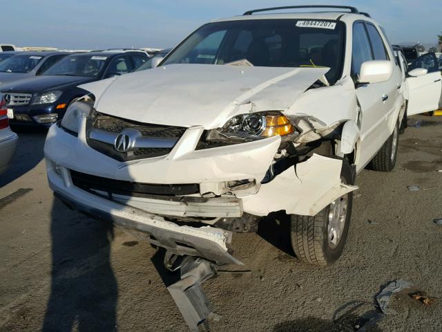 2HNYD18865H528081 - 2005 ACURA MDX TOURIN WHITE photo 2