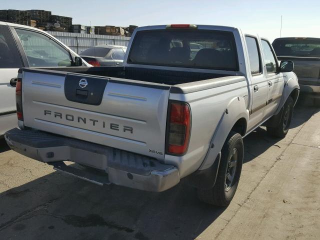 1N6ED27T12C319203 - 2002 NISSAN FRONTIER C SILVER photo 4