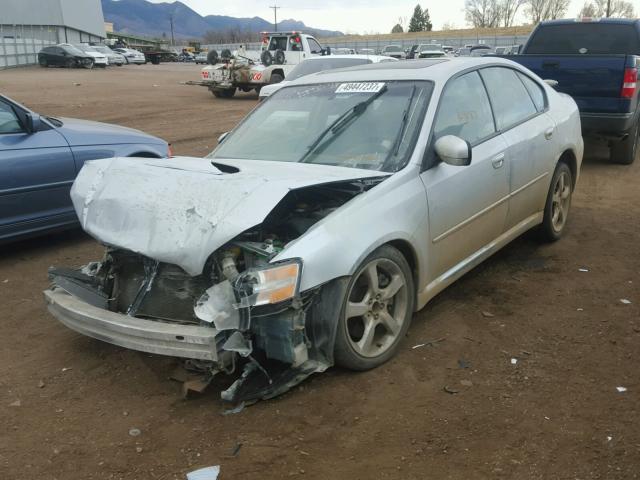 4S3BL676554211661 - 2005 SUBARU LEGACY GT SILVER photo 2