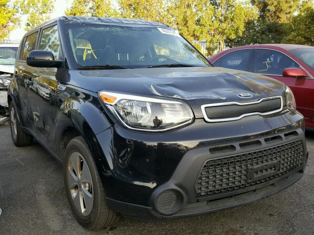 KNDJN2A23G7318729 - 2016 KIA SOUL BLACK photo 1