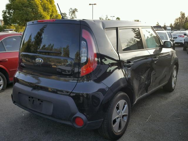 KNDJN2A23G7318729 - 2016 KIA SOUL BLACK photo 4