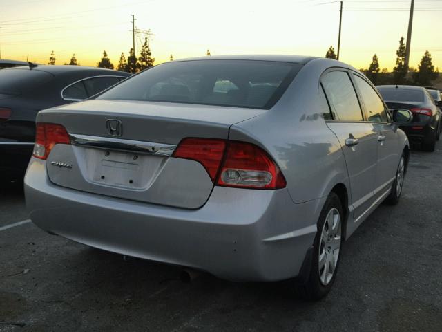 2HGFA1F53BH526574 - 2011 HONDA CIVIC LX SILVER photo 4