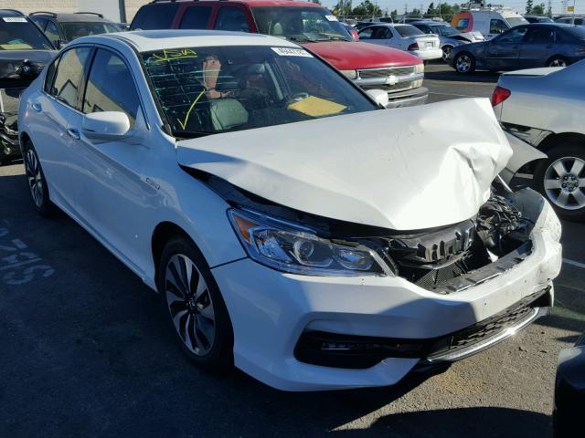 JHMCR6F5XHC017468 - 2017 HONDA ACCORD HYB WHITE photo 1