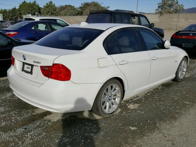 WBAPH5G58ANM34643 - 2010 BMW 328 I SULE WHITE photo 4