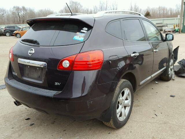 JN8AS5MTXBW160679 - 2011 NISSAN ROGUE S GRAY photo 4