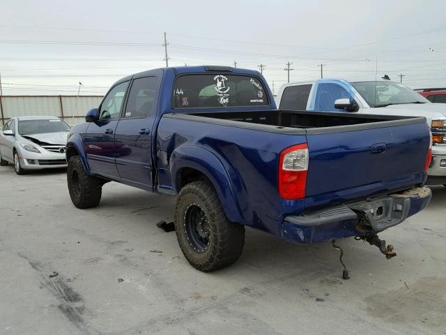 5TBET38116S555890 - 2006 TOYOTA TUNDRA DOU BLUE photo 3