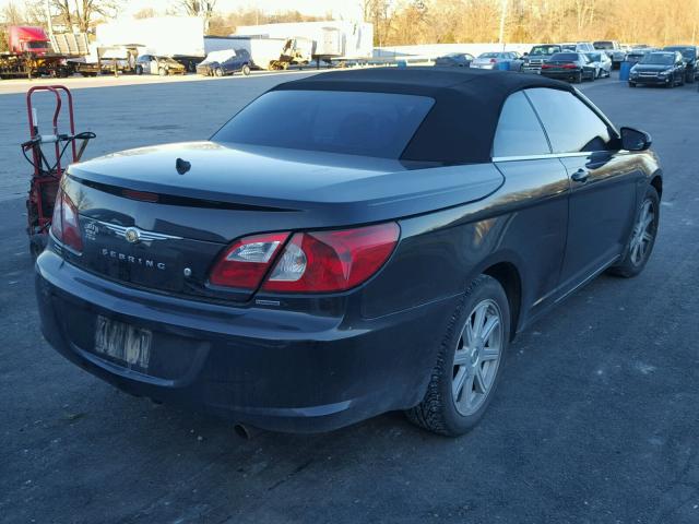 1C3LC55R68N573142 - 2008 CHRYSLER SEBRING TO BLACK photo 4