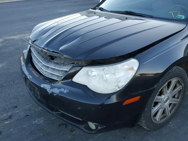 1C3LC55R68N573142 - 2008 CHRYSLER SEBRING TO BLACK photo 9