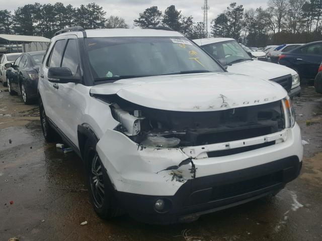 1FM5K7D86DGC37609 - 2013 FORD EXPLORER X WHITE photo 1