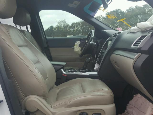 1FM5K7D86DGC37609 - 2013 FORD EXPLORER X WHITE photo 5