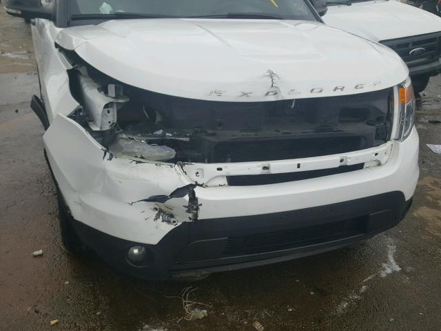 1FM5K7D86DGC37609 - 2013 FORD EXPLORER X WHITE photo 9