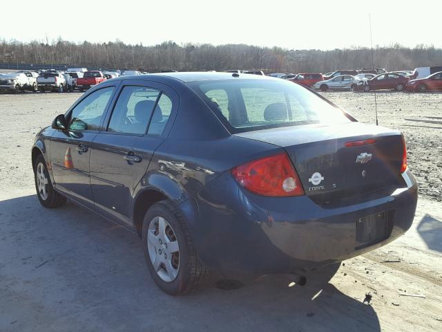 1G1AK58FX87165201 - 2008 CHEVROLET COBALT LS GRAY photo 3