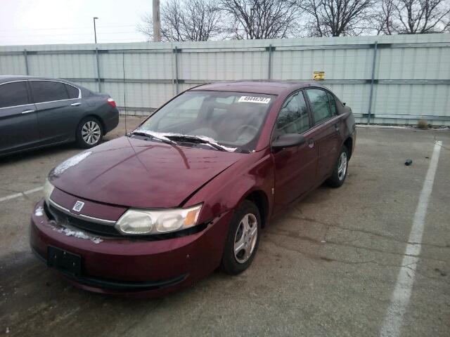 1G8AG52F23Z185323 - 2003 SATURN ION LEVEL MAROON photo 2