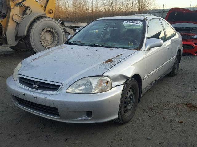 1HGEJ8140YL128222 - 2000 HONDA CIVIC EX SILVER photo 2