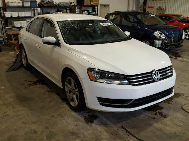 1VWBP7A36DC036279 - 2013 VOLKSWAGEN PASSAT SE WHITE photo 1