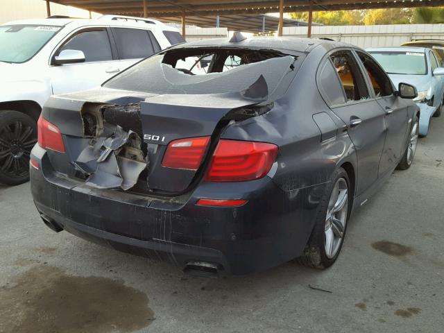 WBAFR9C55DDX80956 - 2013 BMW 550 I BLUE photo 4