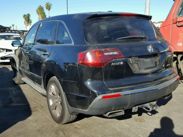 2HNYD2H71AH507954 - 2010 ACURA MDX ADVANC BLACK photo 3