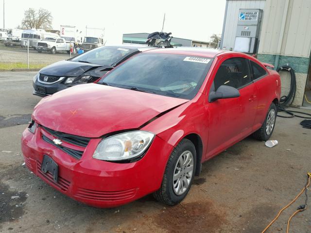 1G1AB1F58A7139785 - 2010 CHEVROLET COBALT LS RED photo 2