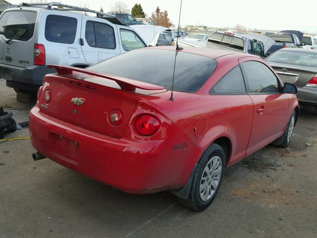 1G1AB1F58A7139785 - 2010 CHEVROLET COBALT LS RED photo 4