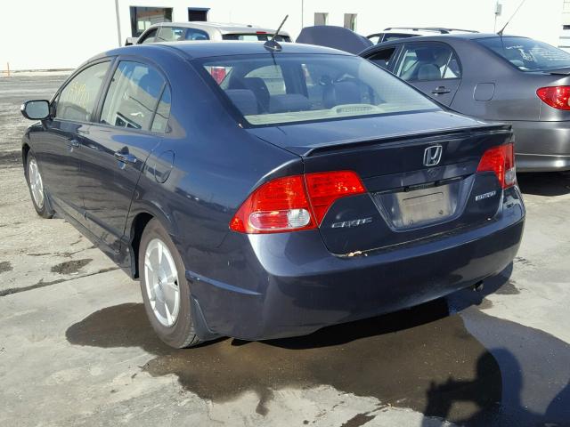 JHMFA36217S011538 - 2007 HONDA CIVIC HYBR BLUE photo 3